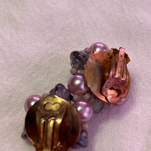 Vintage Clip-on Earring Lot - 4 pairs - Picture 5 of 9